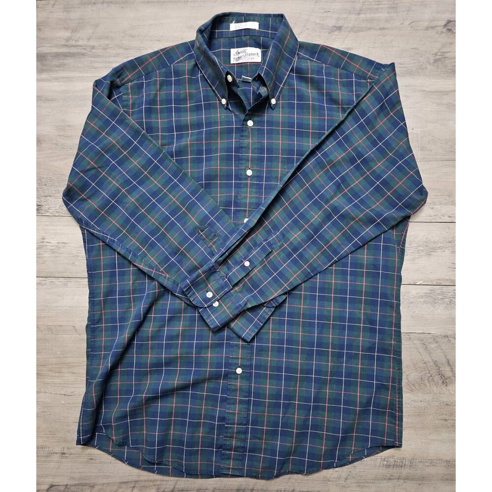 SEARS ROEBUCK AND CO Men's Vintage Button-Up Long Sleeve Shirt Medium